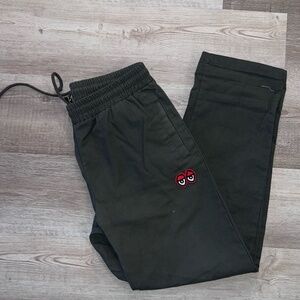 Krooked Eyes Elastic Pants - Olive Green
